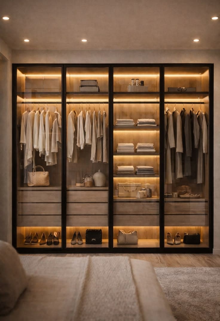 Fluted Glass Partition